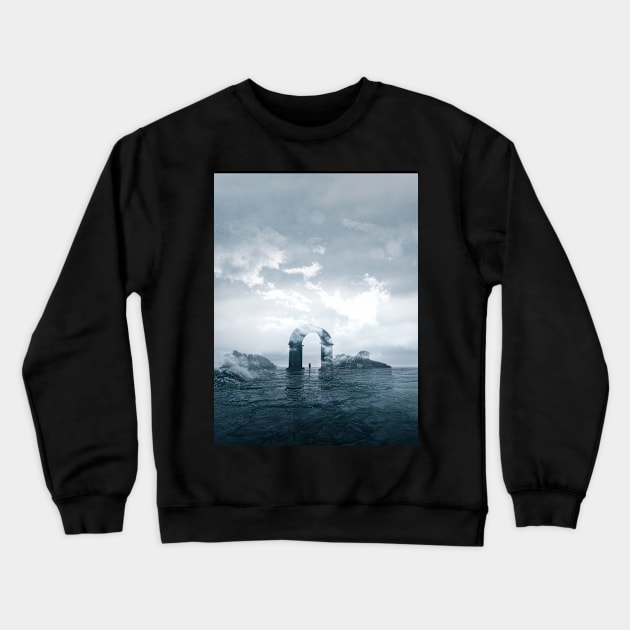 Walking Through The Arch Crewneck Sweatshirt by Shaheen01